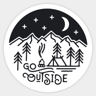 Go Outside Sticker